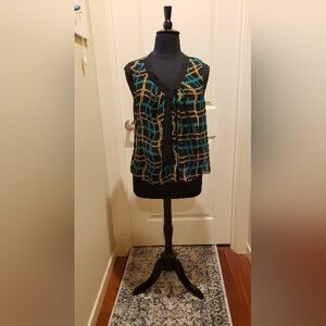 Tattoo Me Black Chain-Print Tie-Front Sleeveless Camisole